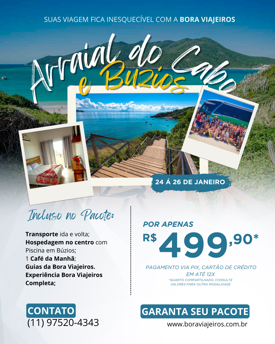 ARRAIAL DO CABO E BÚZIOS - JANEIRO